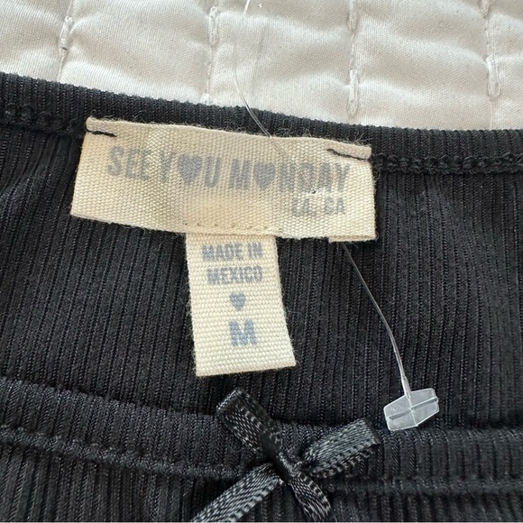 NWOT See You Monday Black Mini festival Dress in Size M - Picture 11 of 12